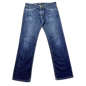 BDG Urban Outfitters Work‎ Pant Straight Jeans Mens Sz 31 (Fits 34") Blue Dark